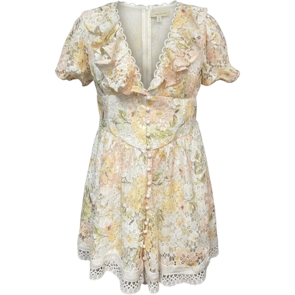 LAtiste‎ by Amy Dress  XL Open Floral Crochet Lace Mini Cottagecore Feminine